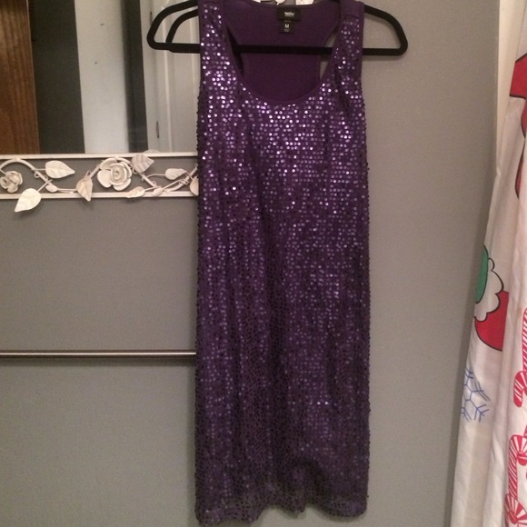 Purple Sequin Dress