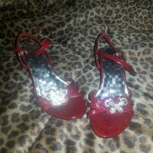 Little girls size 1 high heels
