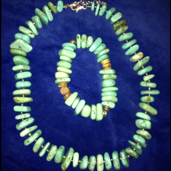 Silpada Turquoise Howlite Stone Necklace/Bracelet! - Picture 2 of 4