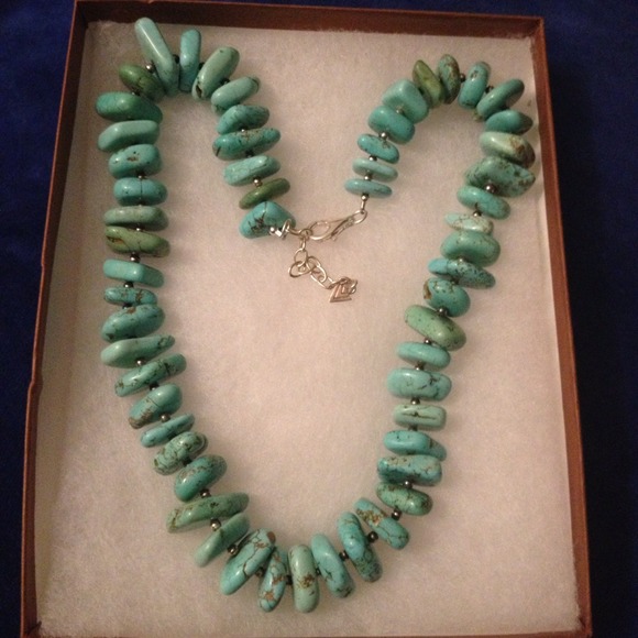 Silpada Turquoise Howlite Stone Necklace/Bracelet! - Picture 3 of 4