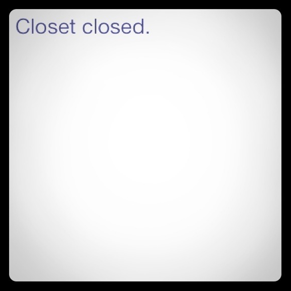 Closet closed