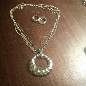 Necklace and earings set.
