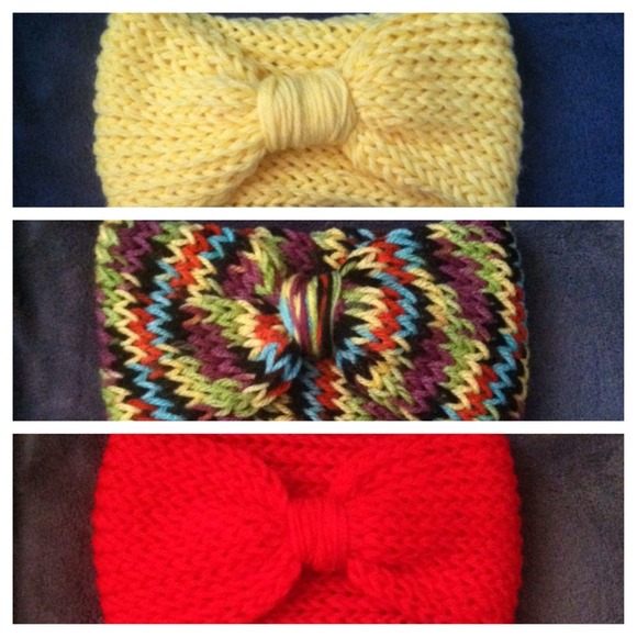 Handmade knitted turban headbands - Picture 2 of 2