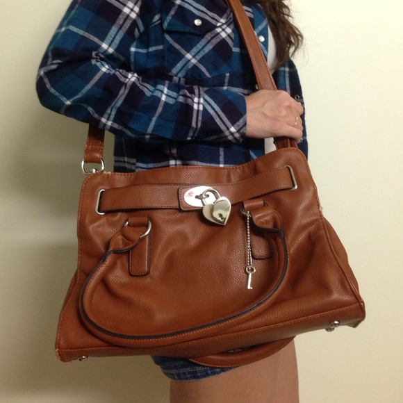 Forever 21 Handbags - Brown faux leather satchel