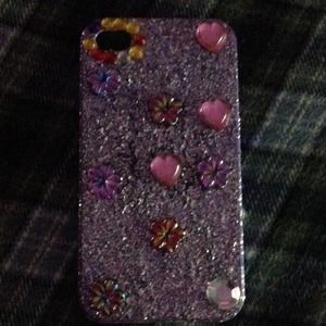 iphone4s bling case:)