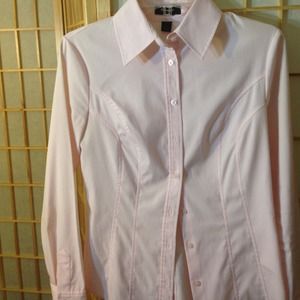 Express Pink Button Down Top