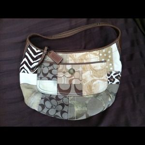 Animal print medium sized Coach purse