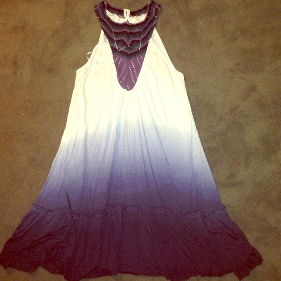 Free People ombré dress...Bundled with Diesel top.