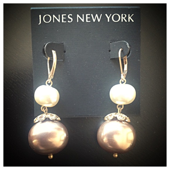 Jones New York Pearl Drop Earrings