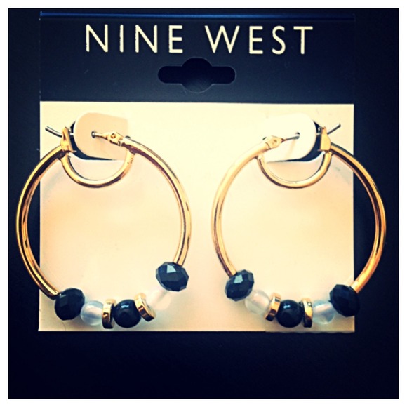 Nine West Gold Hoop Earrings