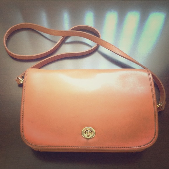 Coach Handbags - British Tan  Leather Saddle Bag
