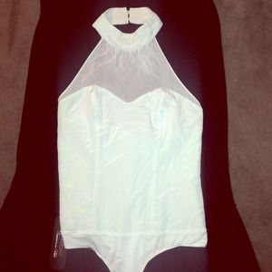 NWT bebe silk body suit