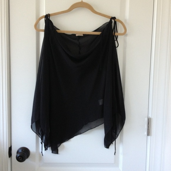 Sheer top black