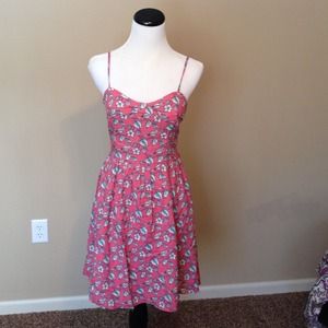 Lauren Conrad spring summer pink bird dress