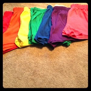Rainbow soffee shorts