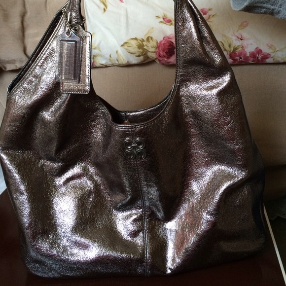 🚫SOLD LOCALLY🚫 Metallic Coach purse