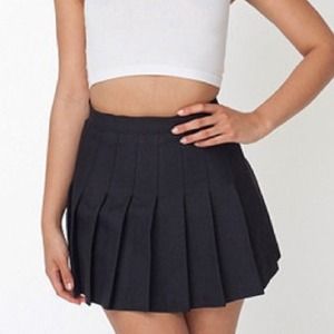 American Apparel black tennis skirt size M new