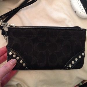 Black coach wristlets