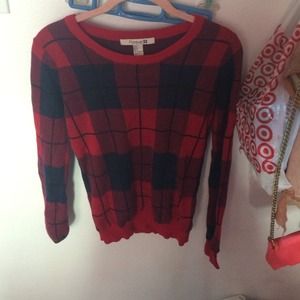 plaid Forever 21 sweater
