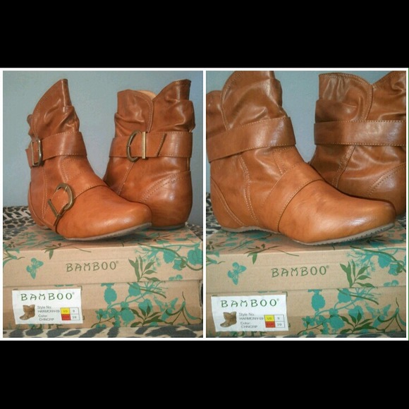Cognac Booties