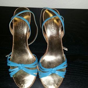 Coach strappy sandals with heel