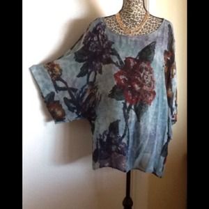 Citron Tops - 🎉HP 7/27 Silk Kimono Sleeve Tunic Citron Tops - 🎉HP 7/27 Silk Kimono Sleeve Tunic