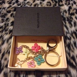 New in Box Louis Vuitton LV Flower Bag Charm