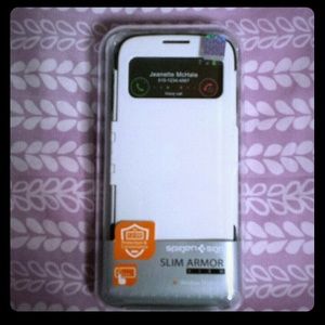 Samsung S4 Spigen white case Slim armor brand new