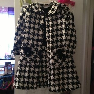 Houndstooth little girls Dress & coat set