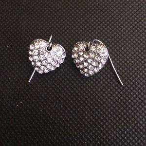 Rhinestones heart shaped Earrings