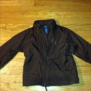 Boys polo jacket with fleece lining