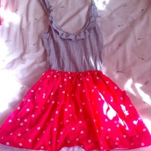 Grey, Pink, and White sundress