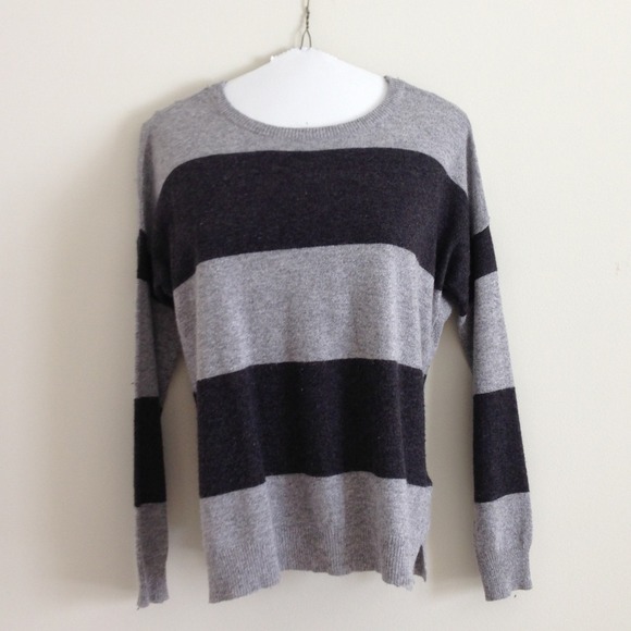 SOLD-Gray striped sweater, Forever 21