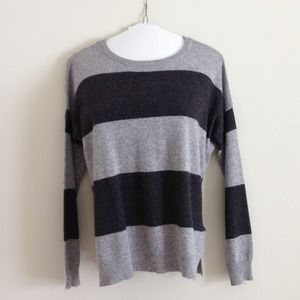 SOLD-Gray striped sweater, Forever 21