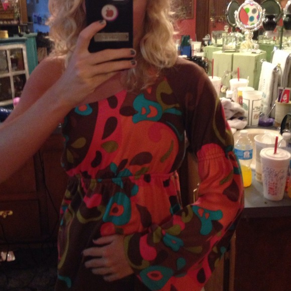 ❌Sold in bundleJudith March goovy colors dress - Picture 3 of 4
