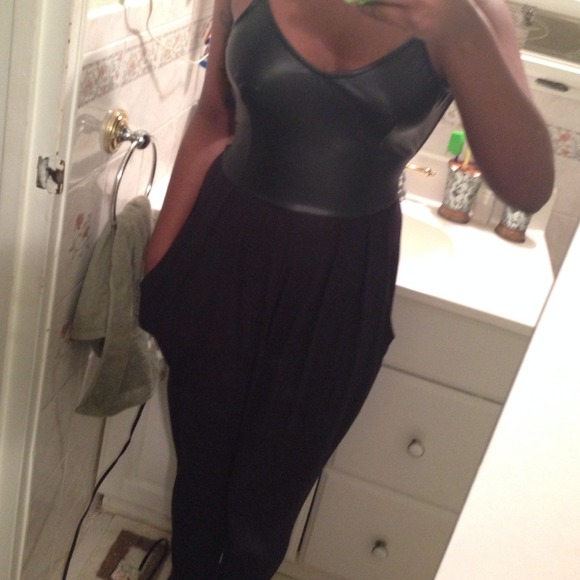 Backless harem body suit