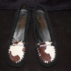 Animal print flats