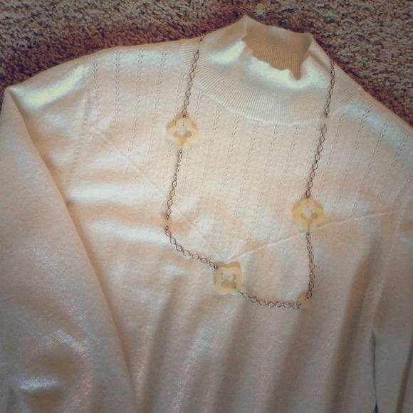 Banana Republic Cotton/Angora Sweater