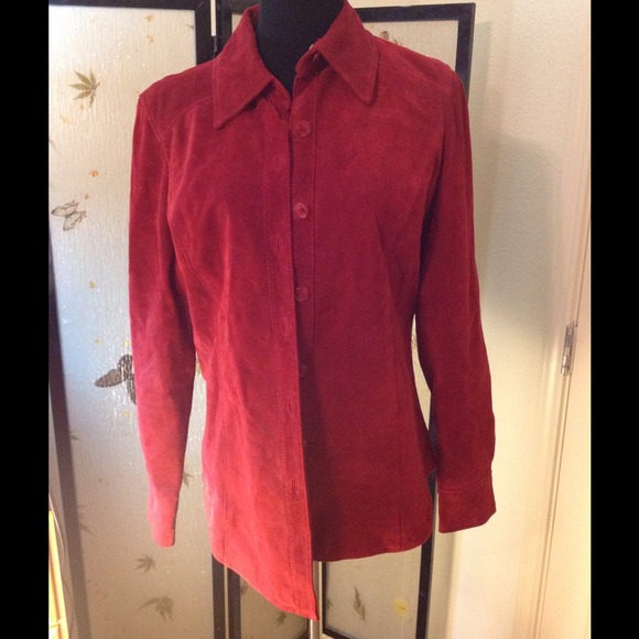 👘red leather jacket 👘