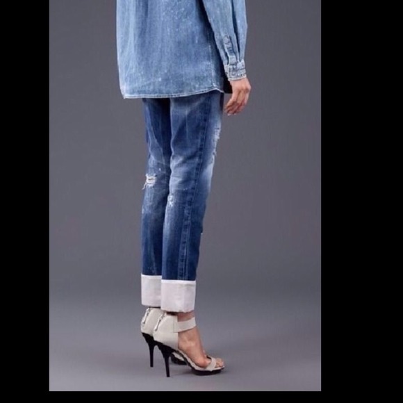 Sold-Pierre Balmain Destroyed jeans sz 25 Fr 39 - Picture 2 of 3