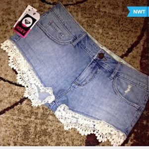 Roxy ruffled shorts