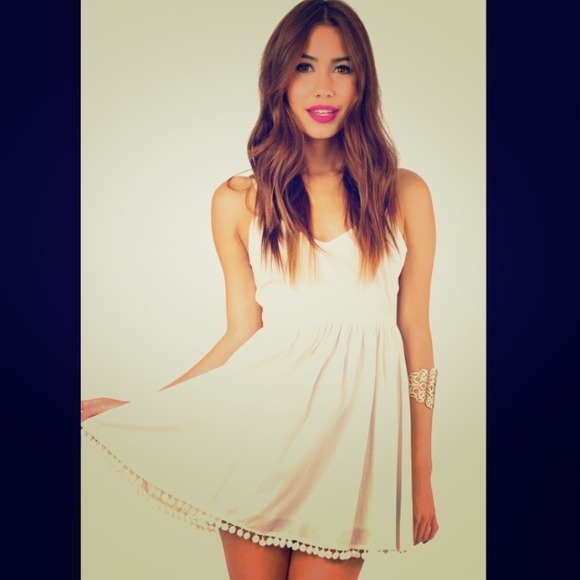White Tobi skater dress