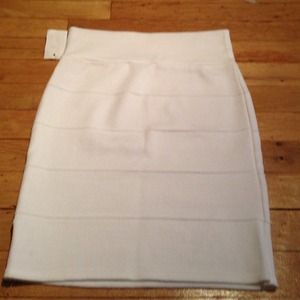 White band-Aid skirt