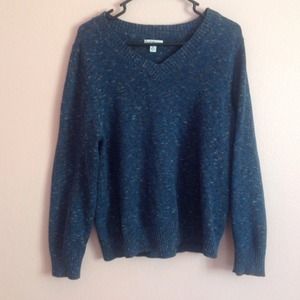 Speckled sweater.