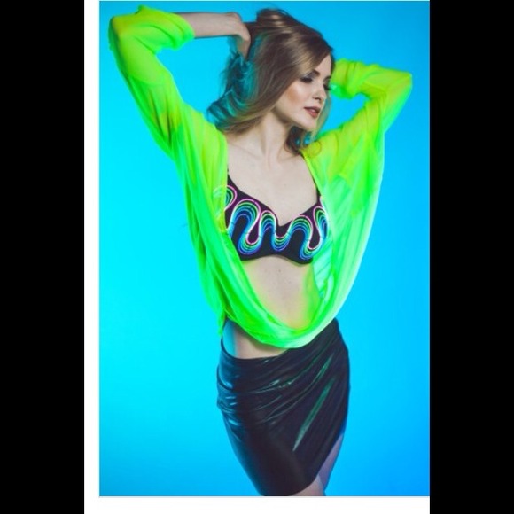 Light up bra in blue - Picture 3 of 4