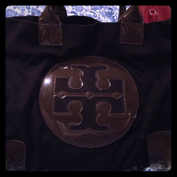Large canvas tory tote.