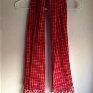 Red plaid scarf