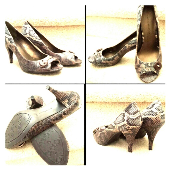 Bandolino snake skin peekaboo pumps - Picture 1 of 1