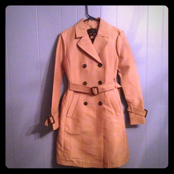BCBG Camel Trench Coat