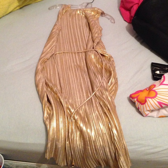 H&M DRESS GOLD - Picture 2 of 3